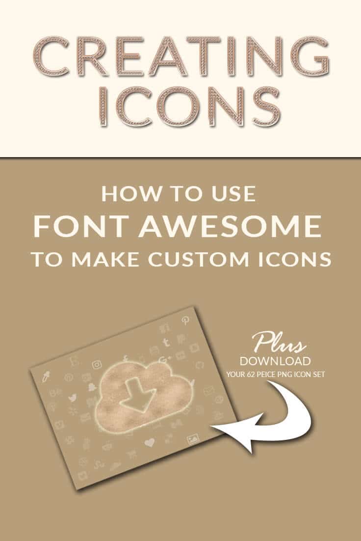 creating custom icons with Font Awesome and PrettyWebz graphics