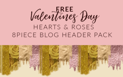 Valentine's Day Blog Headers freebies and resources