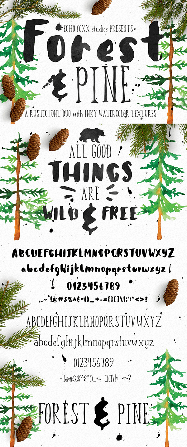 Forest Pine Font