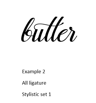 hidden letters and how they apply to ligatures in letter flow example 2