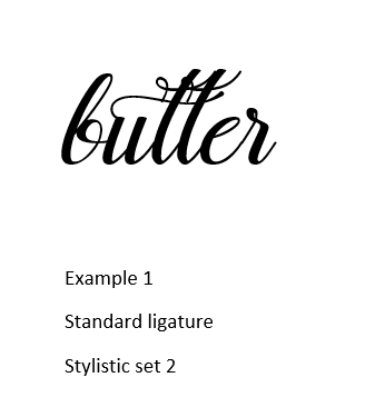 hidden letters and how they apply to ligatures in letter flow