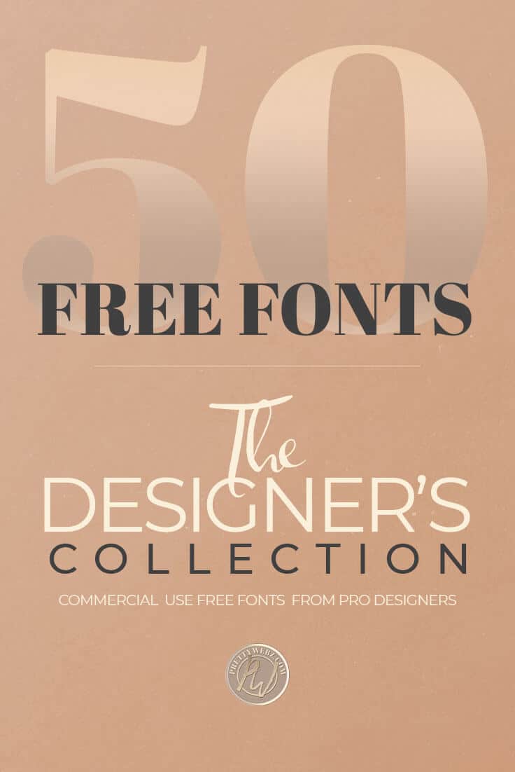 This is a gold mine of free fonts from pro designers! This free fonts collection is full of stylish fonts perfect for your next project. These are without question the best free fonts to download for personal or commercial use. These free fonts are perfect for blog, logos, graphics and more. Everything from sans serif to handwritten fonts, brush fonts, signature fonts, display fonts and of course script fonts. 