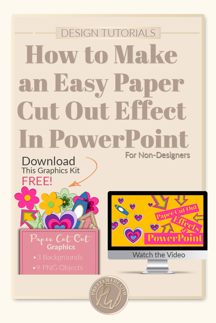 Learn how to make a paper cut out effect in PowerPoint! Get beautiful graphics without expensive software the easy way. I'll show you how in this video.