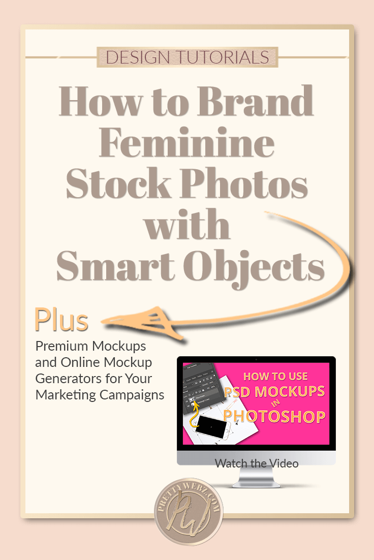 This is a quick tutorial on how to use photoshop smart objects to customize feminine stock photos available for free when you sign up to receive them at Prettywebz.com. Plus, premium mockups and online mockup generators for your marketing, branding and promotional campaigns.