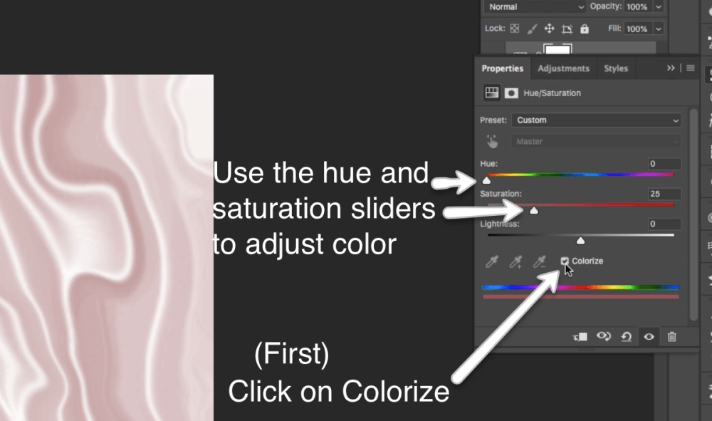 designing with photoshop filters and gradients