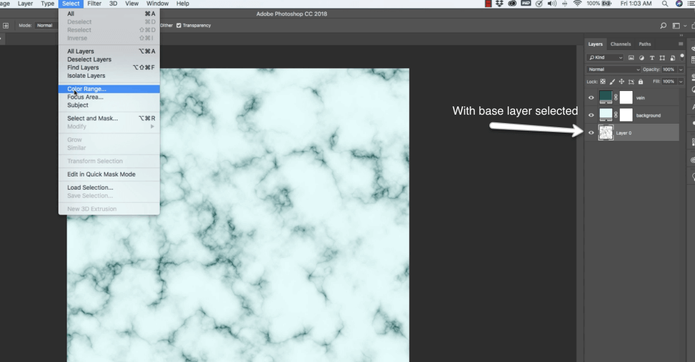 Marble texture demonstration photos