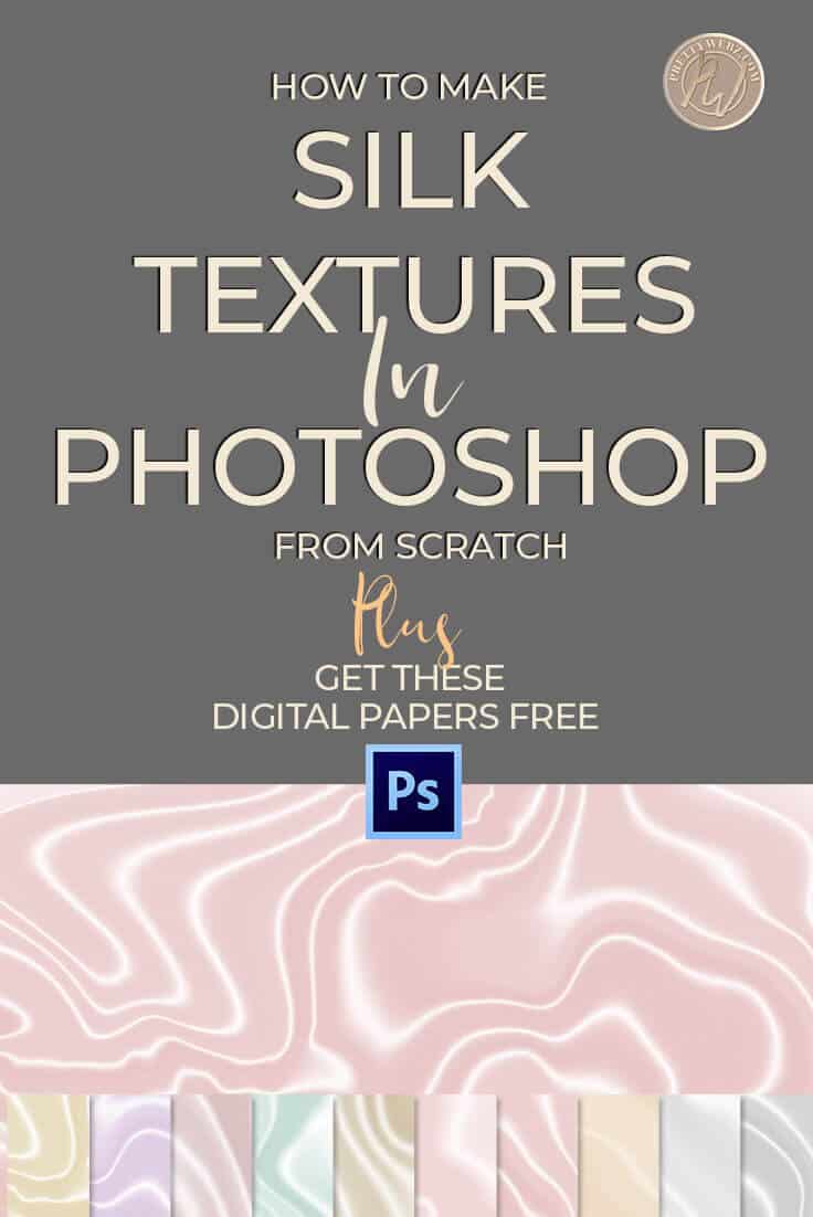 Looking for Photoshop ideas? This is a perfect Photoshop for Beginners and advanced tutorial! Use photoshop filters and gradients to make this easy silk texture to use with your social and marketing images. Bonus Download Freebie! Digital papers 10 pack