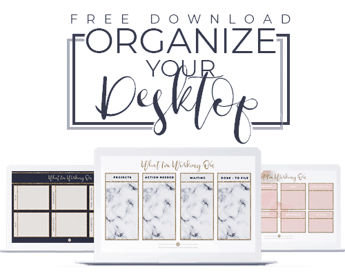 desktop organizer wallpaper freebie preview