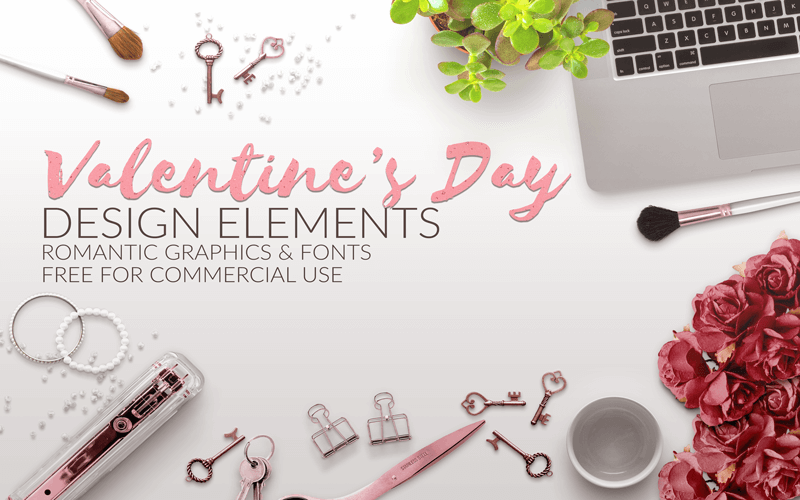 Valentine’s Day Design Elements Resource Bundle