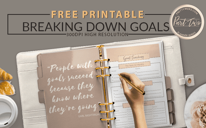 The Goal Setting Form – Planner Page