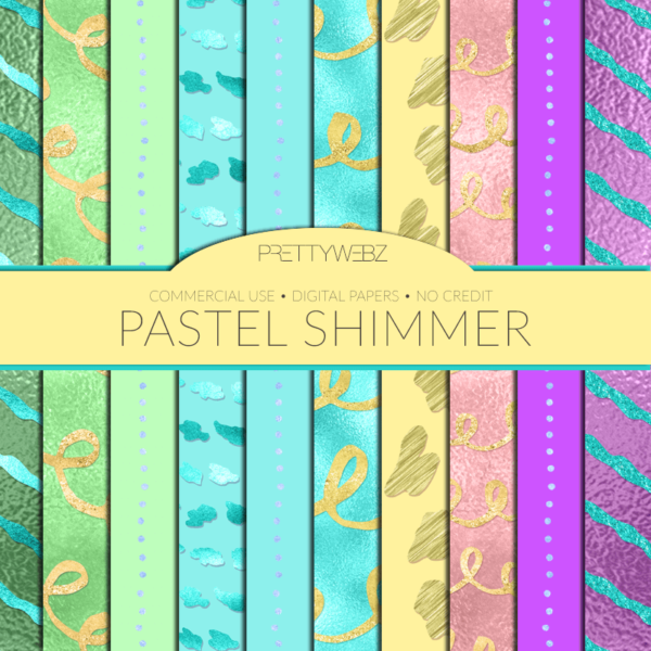 Pastel Shimmer digital paper