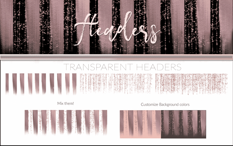 Fashonista Blog Kit Headers