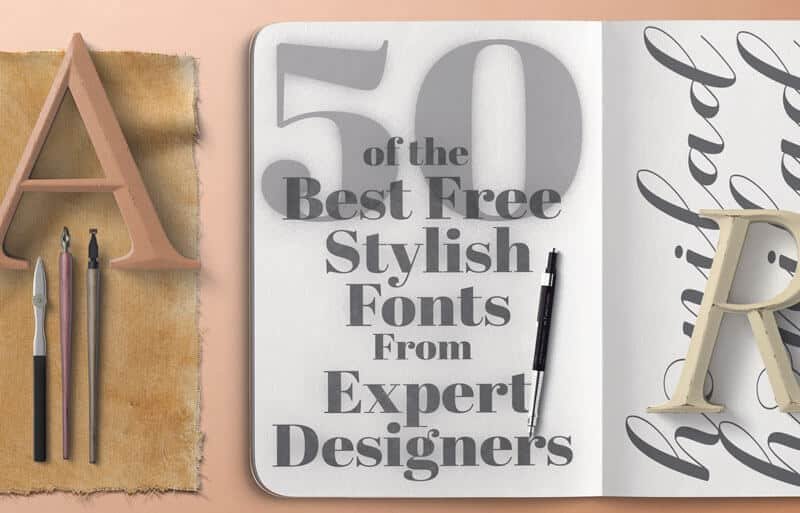 50 free stylish fonts to bring a elegance to any design