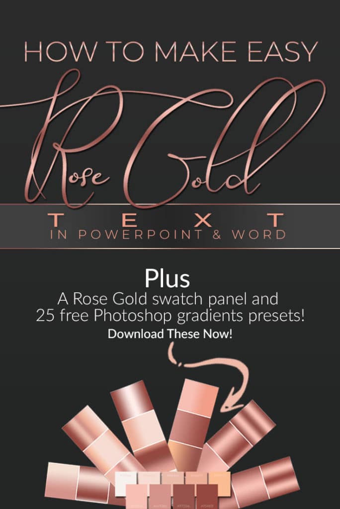 How To Make Rose Gold Font Effects Super Easy Prettywebz Media