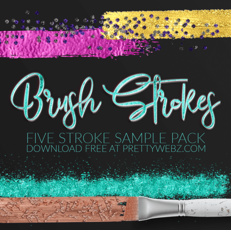 Metallic Brush Stokes Sample Pack