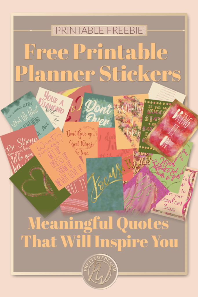 Free Printable Planner Stickers, Meaningful Quotes That Will Inspire ...