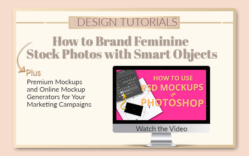 Use smart objects to customize our free feminine stock photos