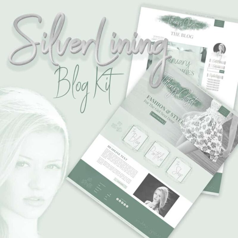 Silver Lining Mint Web Graphics Kit
