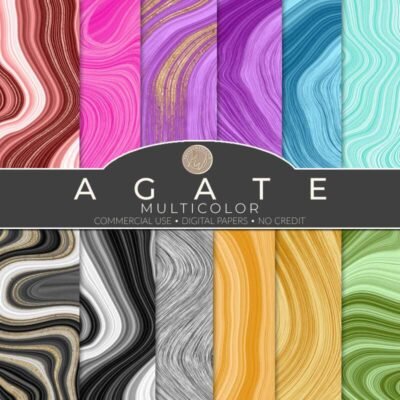 Agate Digital Paper Pack