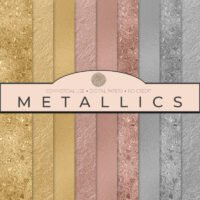 Metallics Digital Papers