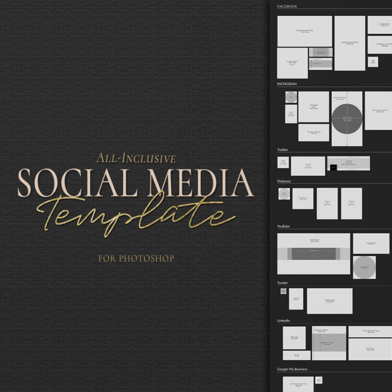 Social media template for photoshop