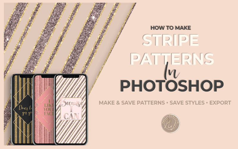 Easy Stripe Pattern Photoshop Tutorial