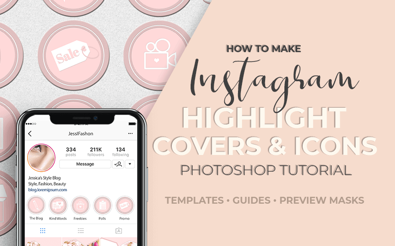 beauty instagram cover red and gold instagram template DIY Instagram
