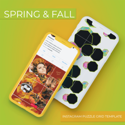 Instagram Grid Templates - 9 Section 2 Pack