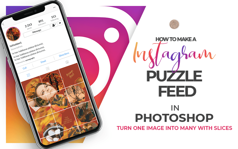 How To Make An Instagram Grid Puzzle Layout Prettywebz Media Business Templates Graphics