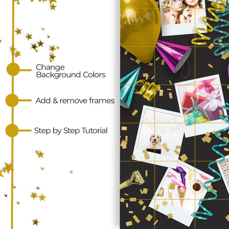 Instagram Party theme puzzle feed