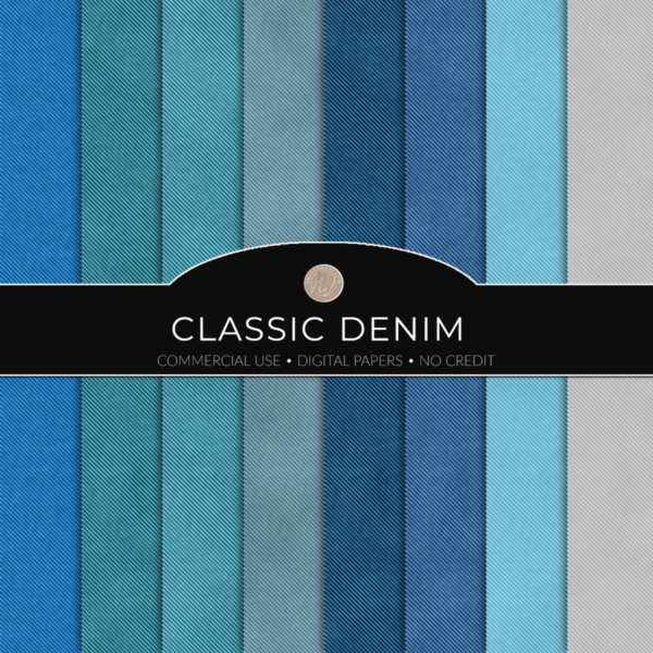 Denim Textures digital paper pack