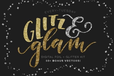 glitz and glam photoshop glitter brush digital papers and patterns