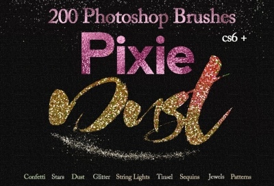 HD Photoshop glitter brush kit