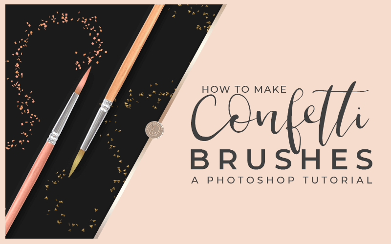 How to make a Photoshop Glitter brush and Confetti brush