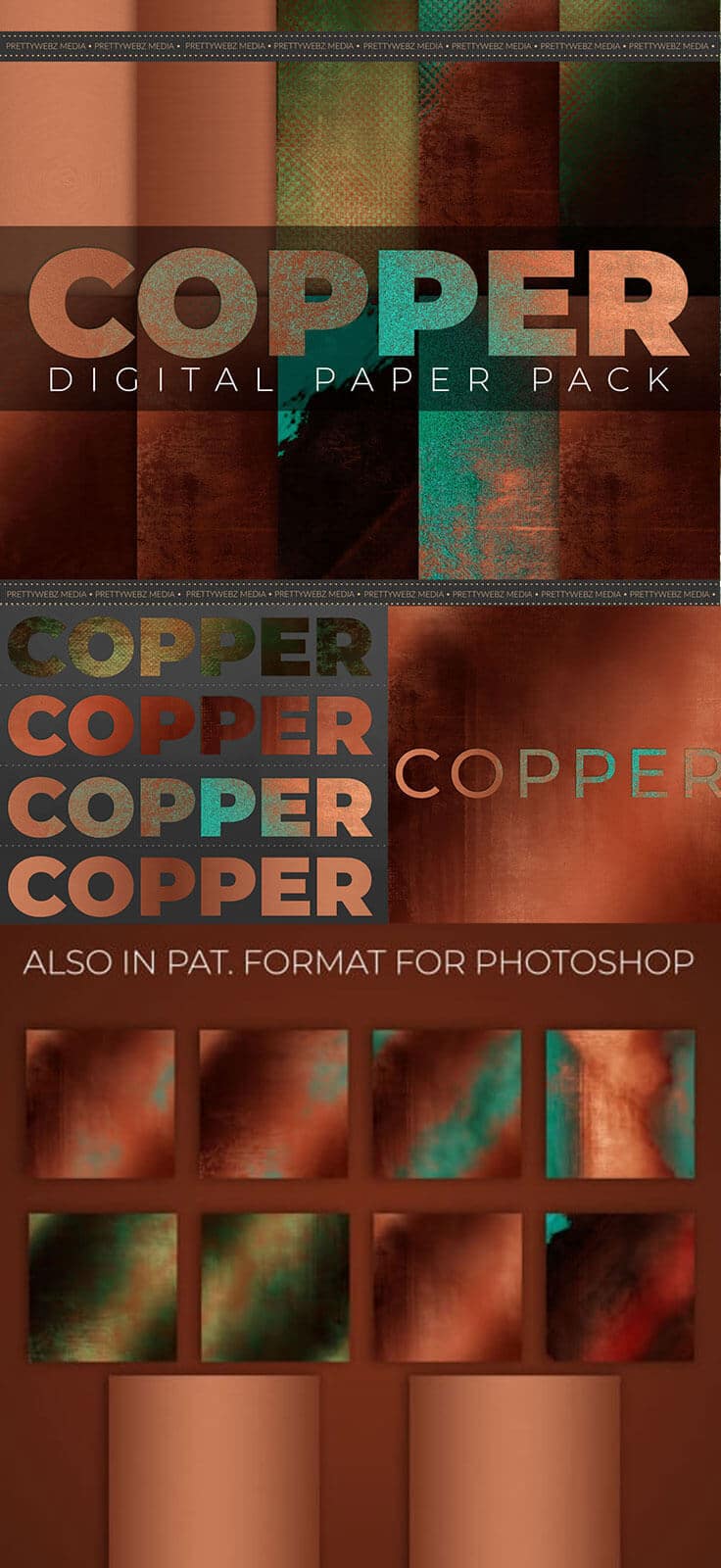 copper backgrounds copper digital paper copper patterns copper texture