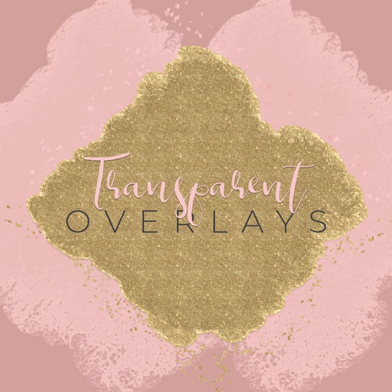 pink and gold transparent overlays Tutorial freebie 1