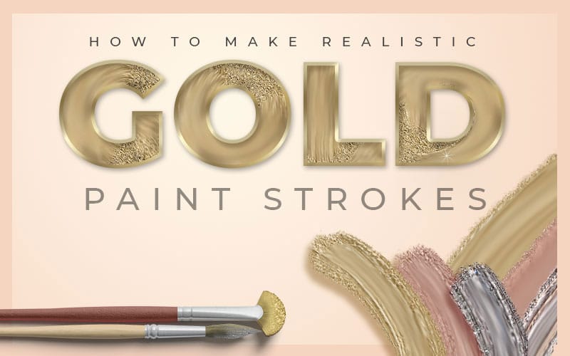 Gold Color Paint in Photoshop