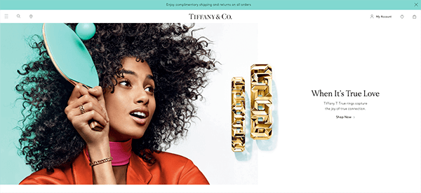 Typography for branding: Tiffany's