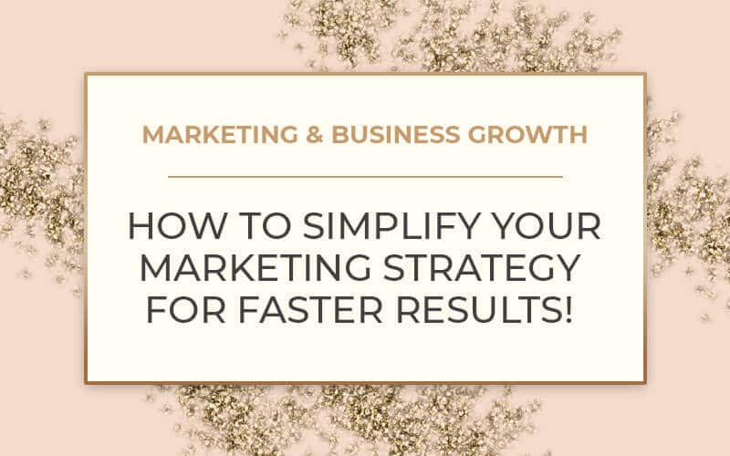 marketing and business growth text title over pink background