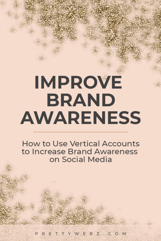 improve brand awareness text overlay glitter and pink background 