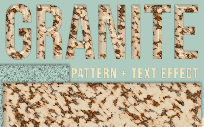 Granite Texture + Text Effect Photoshop Tutorial