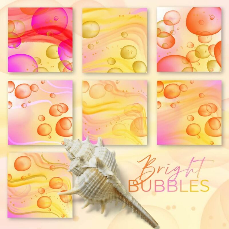 Bright Bubbles Ocean Tranquility Backgrounds 13