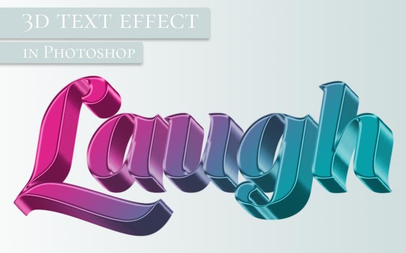 3d text photoshop tutorial