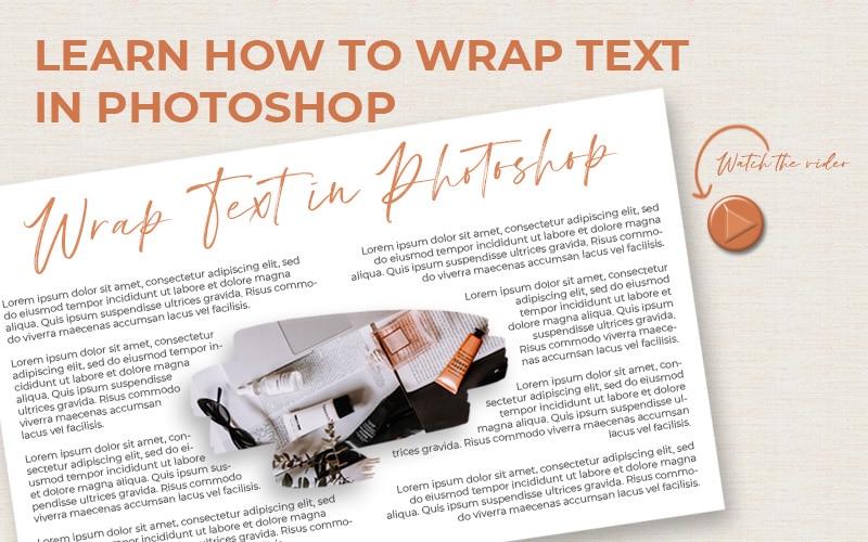 Wrap Text Layout Photoshop Tutorial
