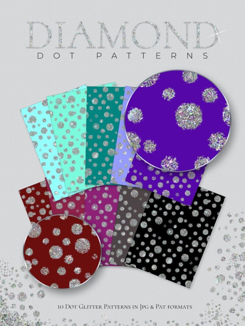 Diamond pattern digital paper in multi colors