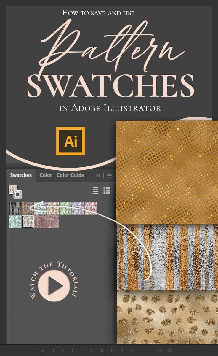 adobe illustrator make pattern swatches