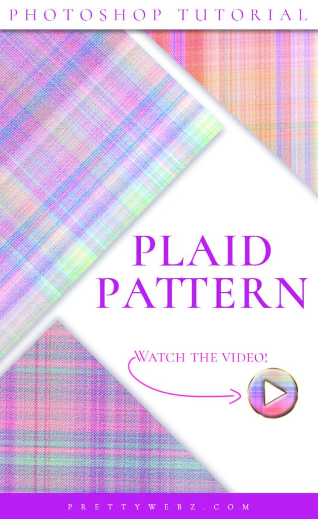 plaid fabric texture photoshop tutorial pin with text overlay and plaid examples