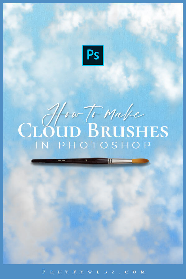 cloud brush photoshop tutorial pin text overlay with brush and clouds