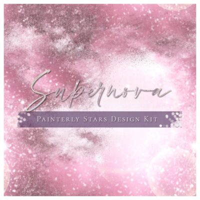 Supernova Painterly Stars and Galaxy Design Kit