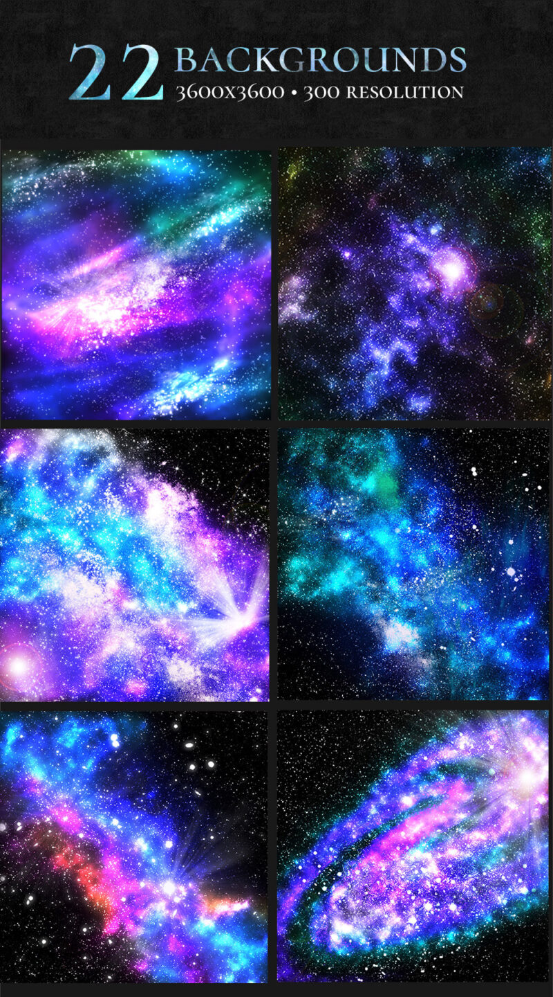 Stars and Galaxy backgrounds preview 1